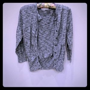 LOFT grey cardigan